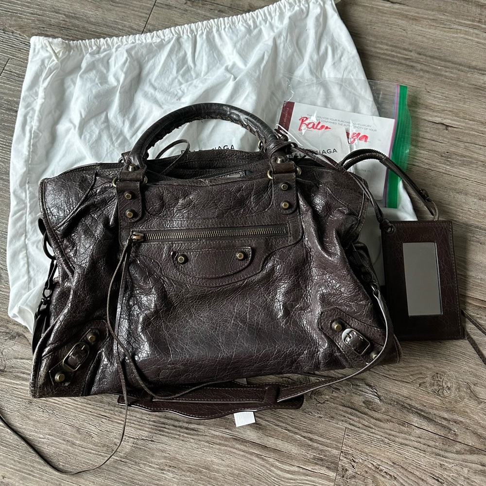 Balenciaga City Bag in Brown